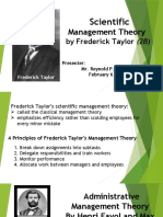 Management Theory of Taylor, Fayol, & Weber (Reporter - PELDEROS)