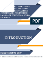 Designing Ict Competences-Integrated Syllabuses of Theoretical Key Teaching Competences For English Language Education Study Program