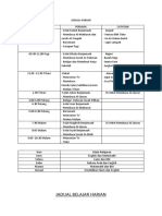 Jadual Harian