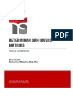 Determinan Dan Invers Matriks