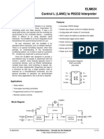 ELM624 Control L (LANC) To RS232 Interpreter: Description Features