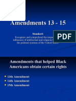 Amendments 13 - 15