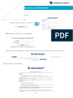 Instrucciones - Acceso - Evaluación