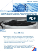 High Temperature Grease and Lubricants Market Size, Share and Forecast Upto 2021