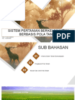 Sistem Pertanian Berkelanjutan Berbasis Pola Tanam