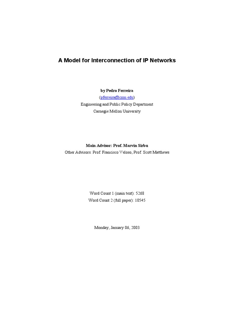 Interconnection Models for ISPs | PDF | Computer Network | Internet ...