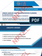 Urban Landuse and Transportation Planning: Nptel