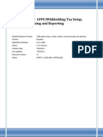 1099 and Withholding Tax Setup