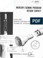 Mercury Gemini Program Design Survey. NASA ERC Design Criteria Program Stability, Guidance and Control