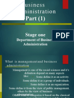 BA Part 1 Management and Administration