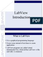 Introduction of Labview