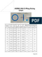 Standard AS568 USA O-Ring Sizing Chart