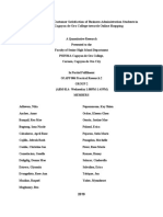 Factors Affecting The Customer Satisfaction of Business Administration Students in PHINMA-Cagayan de Oro College Towards Online Shopping