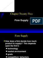 Chapter Twenty-Two: Firm Supply