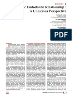 Orthodontic Endodontic Relationship: A Clinicians Perspective