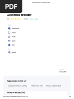 Auditing Theory Flashcards - Quizlet