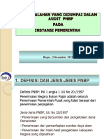 BPKP - Permasalahan Yang Dijumpai Dalam Audit PNBP