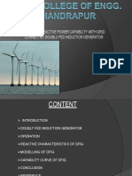 Improved Reactive Power Capability With Grid Connected Doublu Fed Induction Generator