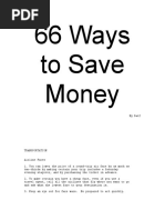 66 de Idei de a Economisi Bani