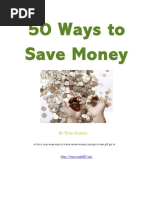 50 de Metode de a Economisi Bani