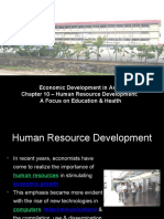 Economic Development in Asia Chapter 10 - Human Resource Development: A Focus On Education & Health