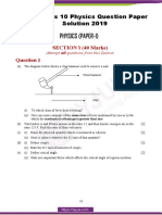 ICSE Class 10 Physics Question Paper Solution 2019