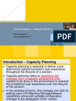 Oracle Database Capacity Planning