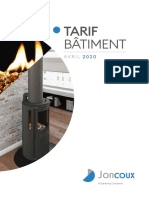 JX Tarif Batiment 2020
