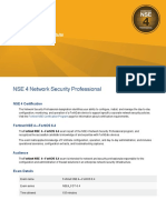 NSE 4 Network Security Professional: Exam Description
