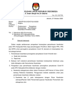 1200 - SE Pelaksanaan Pengadaan Pemeriksaan Kesehatan Pemilihan 2020-1.11.2020