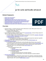 DynaMed Plus - Endocrine Therapy For Early and Locally Advanced Breast Cancer