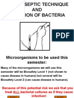 Lab 4: Aseptic Technique AND Isolation of Bacteria