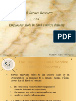 Banking Service Recovery and Role of Bank Employees