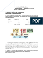 Práctica de Lab - Genética. Nombre: Mytharia Lounedia Desir Matricula:1 18 1299 Profesor: Dr. Juan Carlos Paulino Grullon