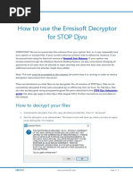 Emsisoft Howto Stopdjvu