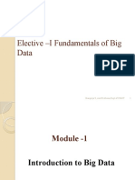 Elective - I Fundamentals of Big Data