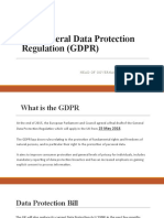 The General Data Protection Regulation (GDPR) : Gwenan Hine Head of Governance & Compliance