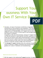 Support Your Business With Your Own IT Service
