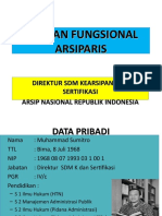 Diploma III (D.III) bidang kearsipan atau bidang ilmu lain yang ditentukan oleh instansi pembina;- pangkat paling rendah Pengatur Tingkat I, golongan II/c atau III/a