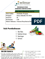 Pertemuan 7 Skor Baku Koefisien Variasi Kemiringan Dan Kurtosis