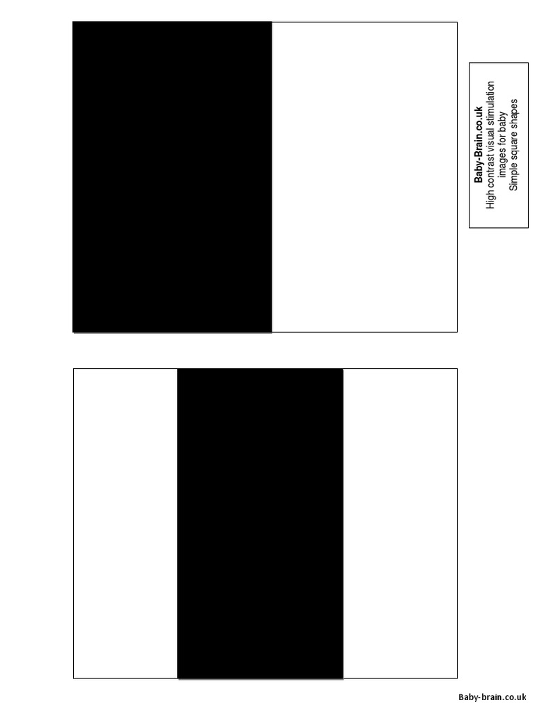 High Contrast Baby Visual Stimulation Images Simple Square | PDF