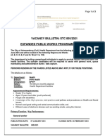 Vacancy Bullettin STC 005-2021 - EPWP
