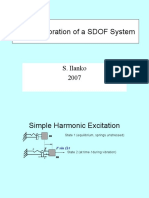Forced Vibration of A SDOF System: S. Ilanko 2007