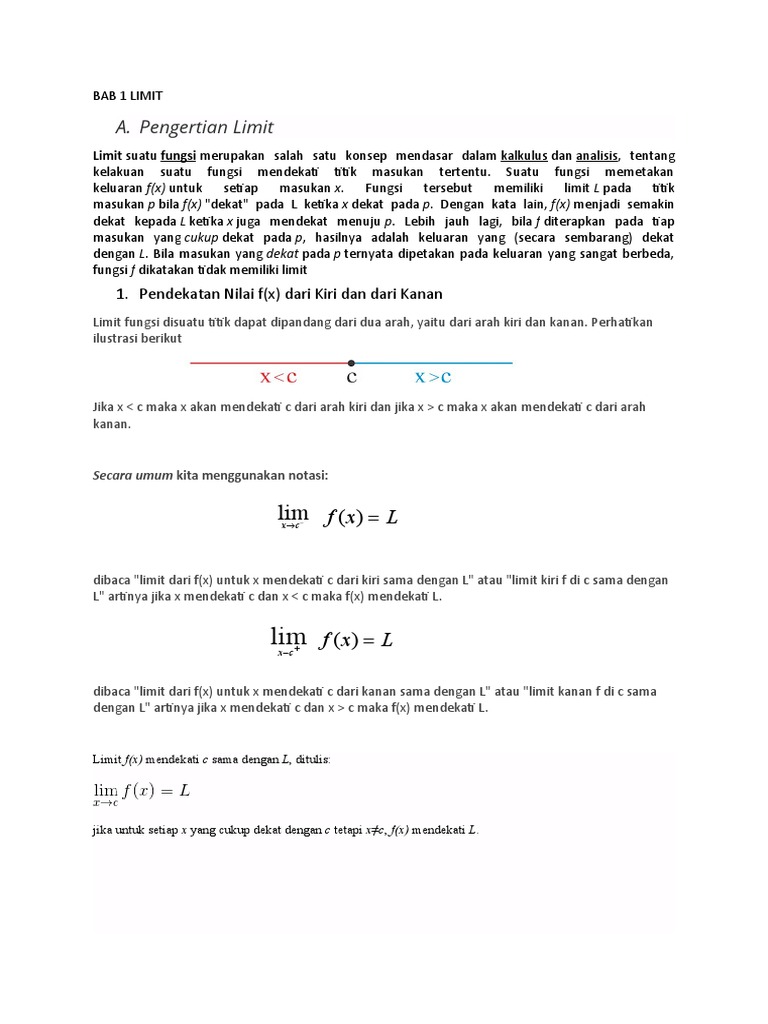 Pengantar Konsep Limit dalam Matematika | PDF | Metode & Bahan Ajar