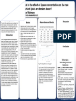 The Effect of Lipase Concentration on Lipid Breakdown