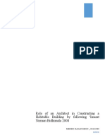 Role of An Architect in Constructing A Habitable Building by Following 'Imarat Nirman Bidhimala 2008