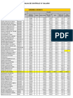 RH - DP 005 Planilha Decimo Terceiro Salario