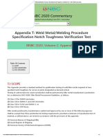 Appendix T - Weld Metal - Welding Procedure Specification Notch Toughness Verification Test - BNBC 2020 Commentary