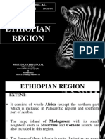 Zoogeographical Regions of Ethiopia