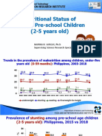 Nutritional Status of Filipino Pre-School Children (2-5 Years Old)